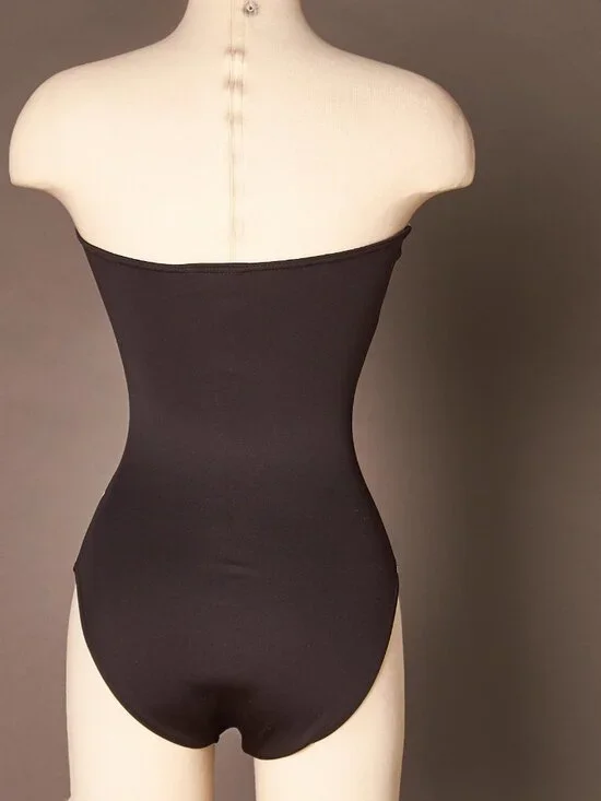 Late 80s Early 90s Black and White Liza Bruce Body Suit
